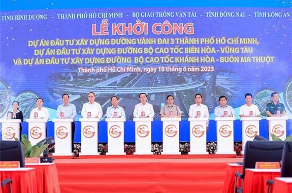 Lễ khởi công dự án giao thông trọng điểm đường Vành đai 3 thành phố Hồ Chí Minh